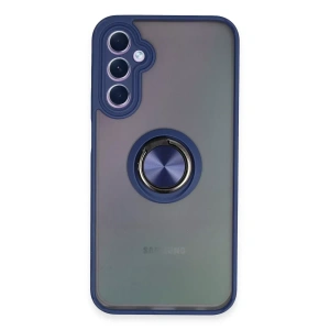 Samsung Galaxy A24 4G Kılıf Montreal Yüzüklü Silikon Kapak - Lacivert