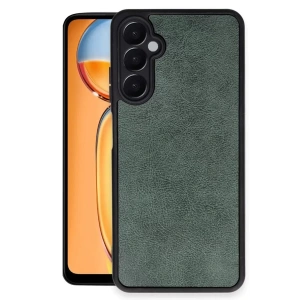 Samsung Galaxy A26 Kılıf Aras Deri Kapak - Koyu Yeşil