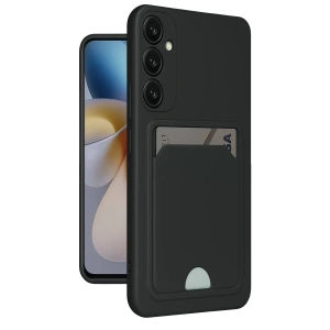 Samsung Galaxy A26 Kılıf Kelvin Kartvizitli Silikon - Siyah