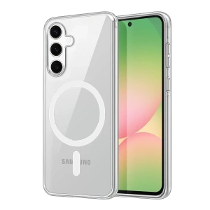 Samsung Galaxy A35 5G Combo Sert Şeffaf Magsafe Kapak - Şeffaf