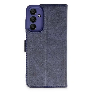 Samsung Galaxy A35 5G Kılıf Trend S Plus Kapaklı Kılıf - Lacivert