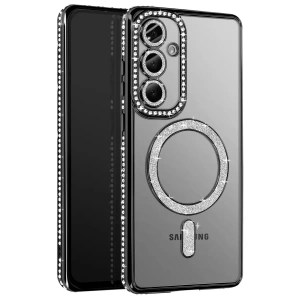 Samsung Galaxy A37 5G Joke Simli Magneticsafe Kılıf - Siyah