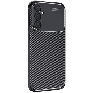 Samsung Galaxy A56 Kılıf Auto Focus Karbon Kapak - Siyah