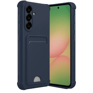 Samsung Galaxy A56 Kılıf Kelvin Kartvizitli Silikon - Lacivert