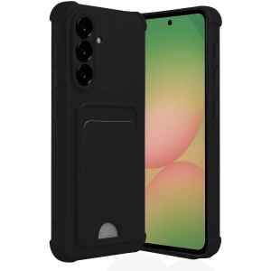 Samsung Galaxy A56 Kılıf Kelvin Kartvizitli Silikon - Siyah
