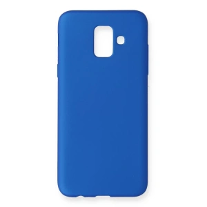 Samsung Galaxy A6 2018 Kılıf First Silikon - Mavi