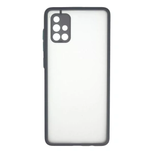Samsung Galaxy A71 Kılıf Montreal Silikon Kapak - Gri