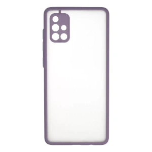 Samsung Galaxy A71 Kılıf Montreal Silikon Kapak - Mor