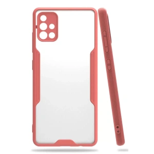Samsung Galaxy A71 Kılıf Platin Silikon - Pembe
