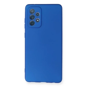 Samsung Galaxy A72 Kılıf First Silikon - Mavi
