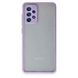 Samsung Galaxy A72 Kılıf Montreal Silikon Kapak - Mor