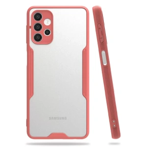 Samsung Galaxy A72 Kılıf Platin Silikon - Pembe