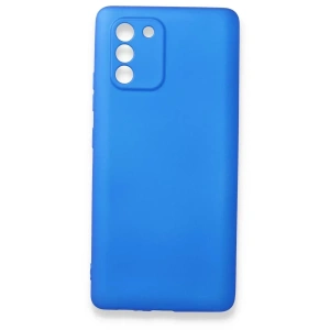 Samsung Galaxy A91 / S10 Lite Kılıf First Silikon - Mavi