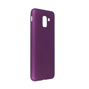 Samsung Galaxy J6 Kılıf First Silikon - Mürdüm