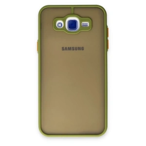 Samsung Galaxy J7 Kılıf Montreal Silikon Kapak - Açık Yeşil