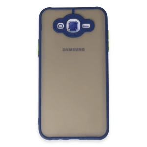 Samsung Galaxy J7 Kılıf Montreal Silikon Kapak - Lacivert