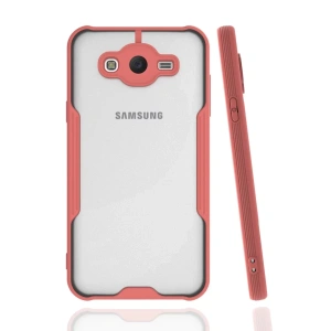 Samsung Galaxy J7 Kılıf Platin Silikon - Pembe
