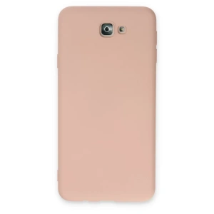 Samsung Galaxy J7 Prime Kılıf Nano içi Kadife Silikon - Pudra