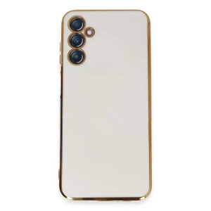 Samsung Galaxy M14 5G Kılıf Volet Silikon - Beyaz