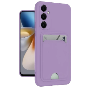 Samsung Galaxy M15 Kelvin Kartvizitli Silikon - Lila