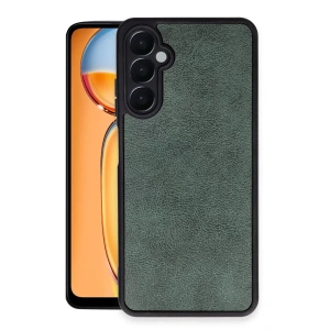 Samsung Galaxy M15 Kılıf Aras Deri Kapak - Koyu Yeşil