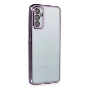 Samsung Galaxy M23 Kılıf Lensli Silikon - Mor