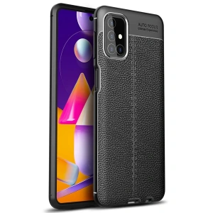 Samsung Galaxy M31S Kılıf Auto Focus Kapak - Siyah