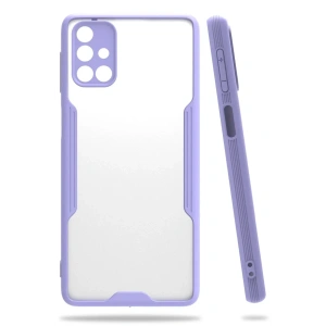 Samsung Galaxy M31S Kılıf Platin Silikon - Lila