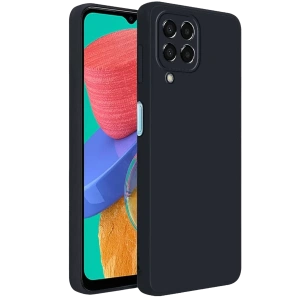 Samsung Galaxy M33 Kılıf First Silikon - Siyah
