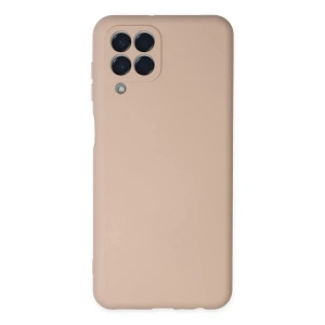 Samsung Galaxy M33 Kılıf Nano içi Kadife Silikon - Pudra