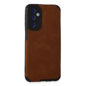 Samsung Galaxy M34 5G Kılıf Loop Deri Silikon - Kahverengi