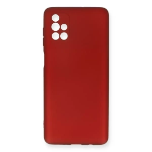 Samsung Galaxy M51 Kılıf First Silikon - Bordo