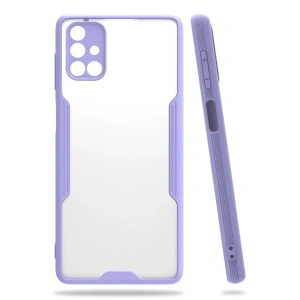 Samsung Galaxy M51 Kılıf Platin Silikon - Lila