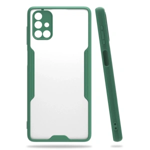 Samsung Galaxy M51 Kılıf Platin Silikon - Yeşil