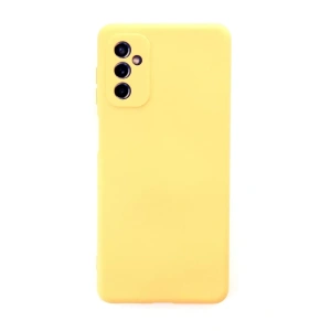 Samsung Galaxy M52 5G Kılıf Nano içi Kadife Silikon - Sarı
