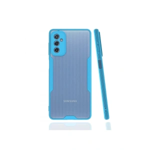 Samsung Galaxy M52 5G Kılıf Platin Silikon - Mavi