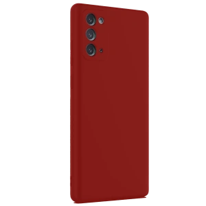 Samsung Galaxy Note 20 Kılıf First Silikon - Bordo