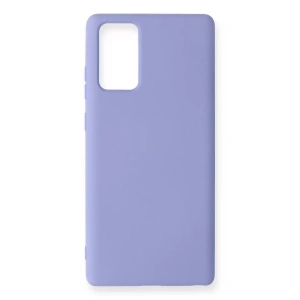 Samsung Galaxy Note 20 Kılıf Nano içi Kadife Silikon - Lila