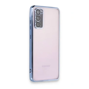 Samsung Galaxy S20 FE Kılıf Lensli Silikon - Açık Mavi