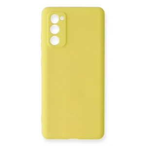 Samsung Galaxy S20 FE Kılıf Nano içi Kadife Silikon - Sarı