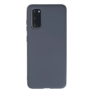 Samsung Galaxy S20 Kılıf Nano içi Kadife Silikon - Gri