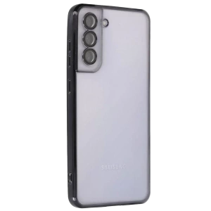 Samsung Galaxy S21 FE Kılıf Lensli Silikon - Siyah