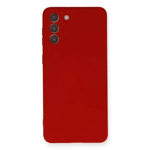 Samsung Galaxy S21 Plus Kılıf Nano içi Kadife Silikon - Kırmızı