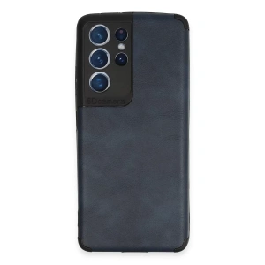 Samsung Galaxy S21 Ultra Kılıf Loop Deri Silikon - Lacivert