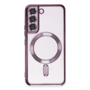 Samsung Galaxy S22 Kılıf Kross Magneticsafe Kapak - Mor