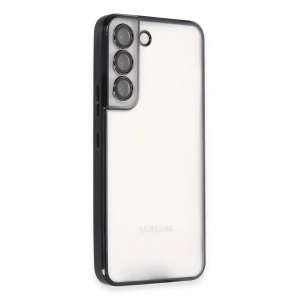Samsung Galaxy S22 Kılıf Lensli Silikon - Siyah