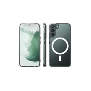 Samsung Galaxy S22 Kılıf Magneticsafe Şeffaf Silikon - Şeffaf
