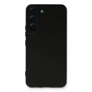 Samsung Galaxy S22 Plus Kılıf Nano içi Kadife Silikon - Siyah