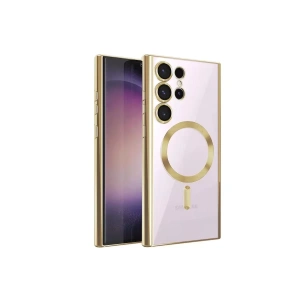 Samsung Galaxy S22 Ultra Kılıf Kross Magneticsafe Kapak - Gold