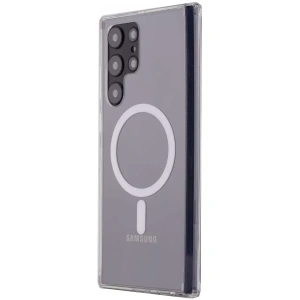 Samsung Galaxy S22 Ultra Kılıf Magneticsafe Şeffaf Silikon - Şeffaf